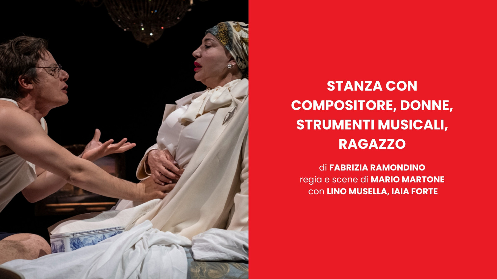 STANZA CON COMPOSITORE, DONNE, STRUMENTI MUSICALI, RAGAZZO